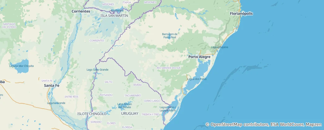 Mappa di Rio Grande do Sul