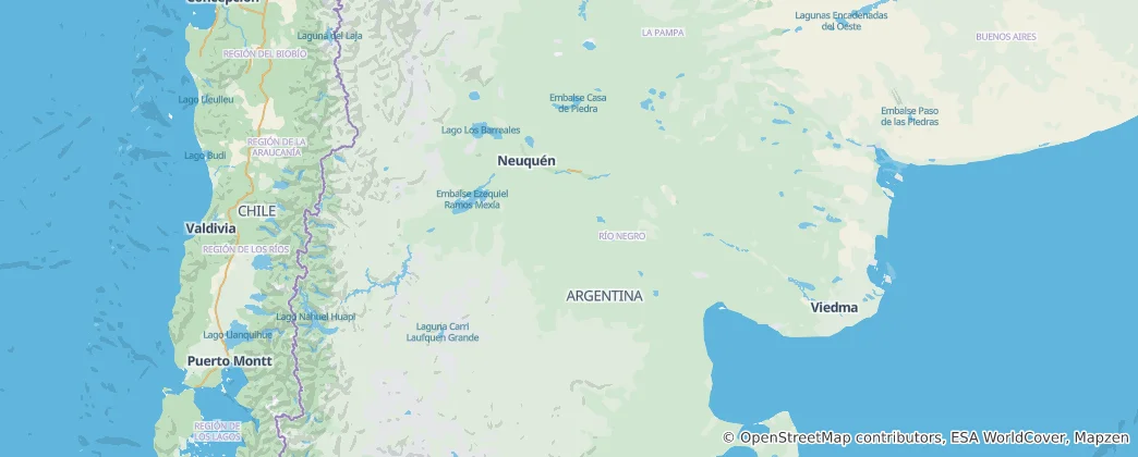 Mappa di Río Negro
