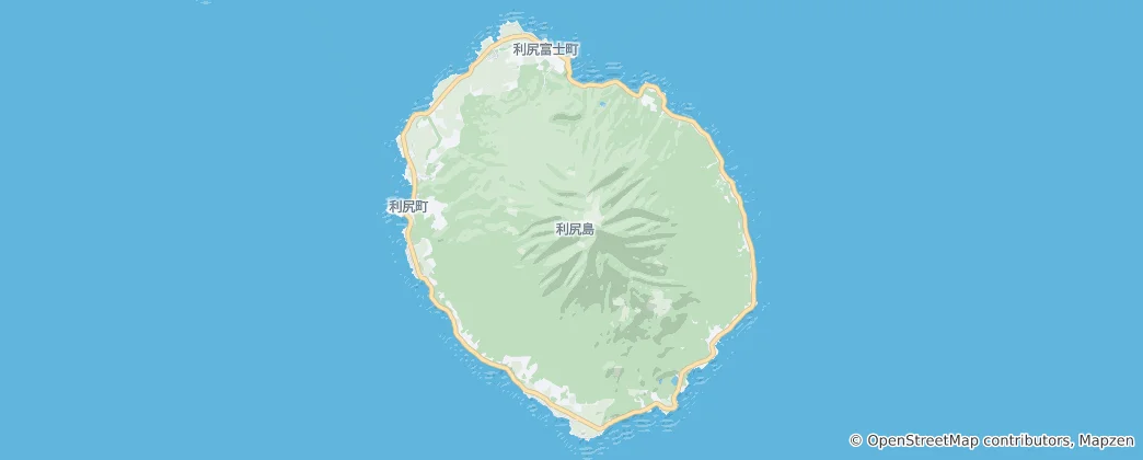 Map of Rishiri Island