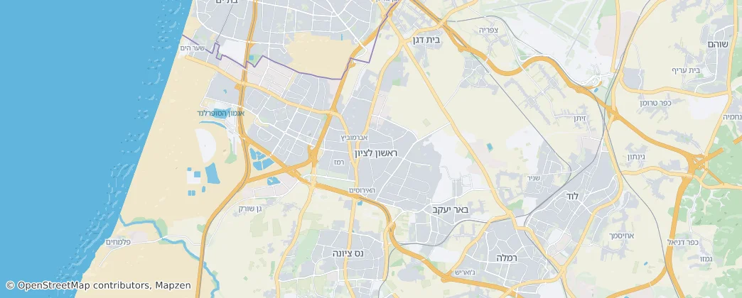 Rishon LeZion — Map
