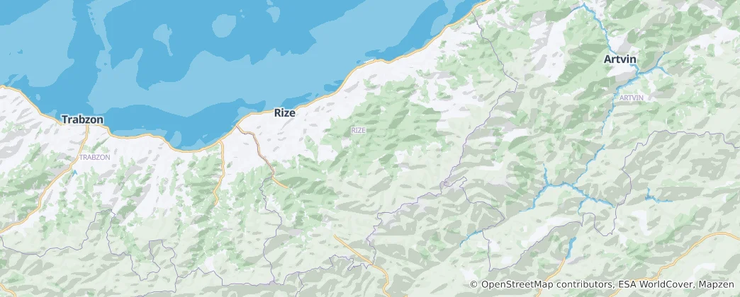 Map of Rize Province