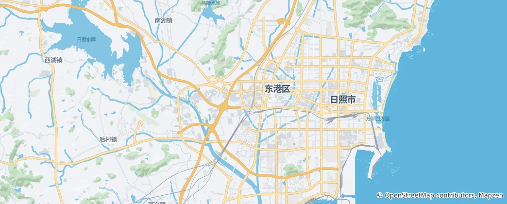 Rizhao Haritası