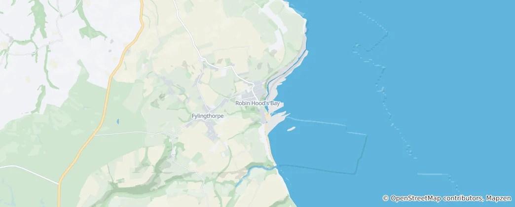 Mapa Robin Hood's Bay