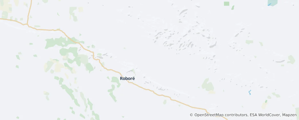 Map of Roboré Municipality