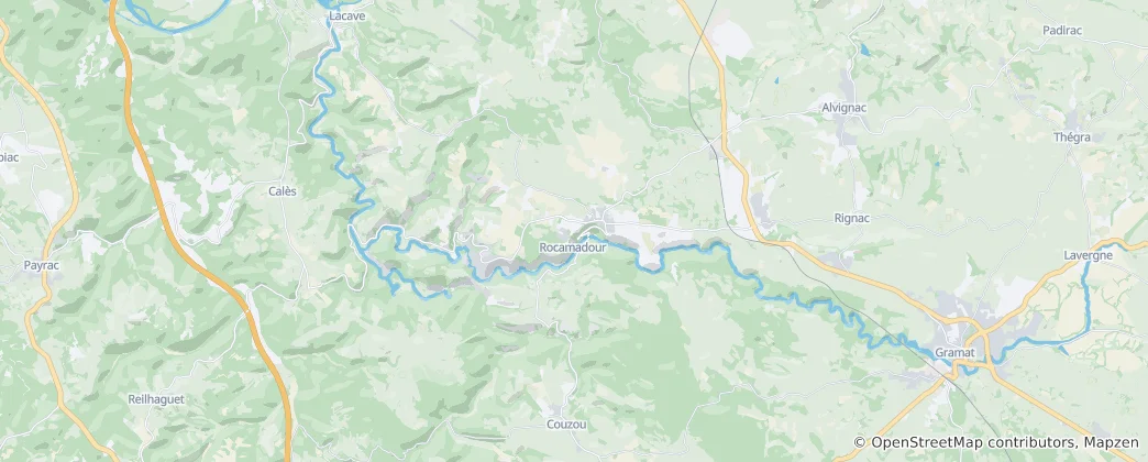 Карта Рокамадур