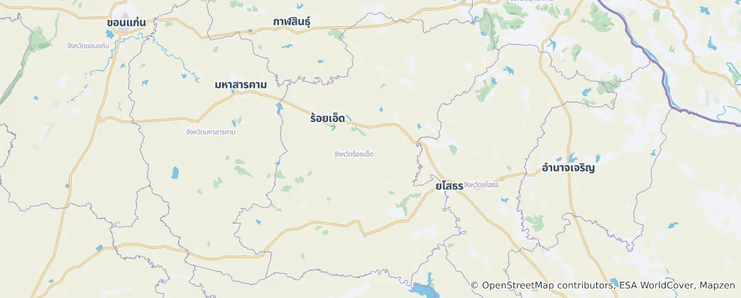 Mapa Prowincja Roi Et