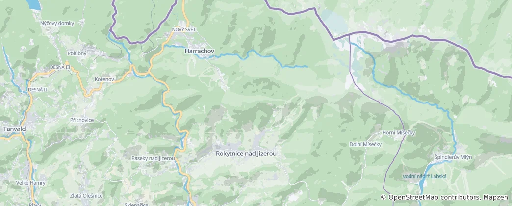 Mapa Rokytnice nad Jizerou
