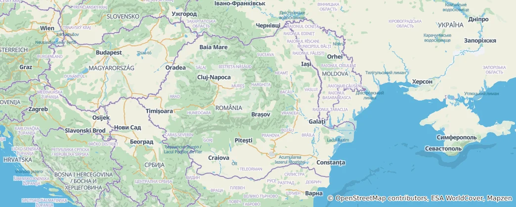 Map of Romania