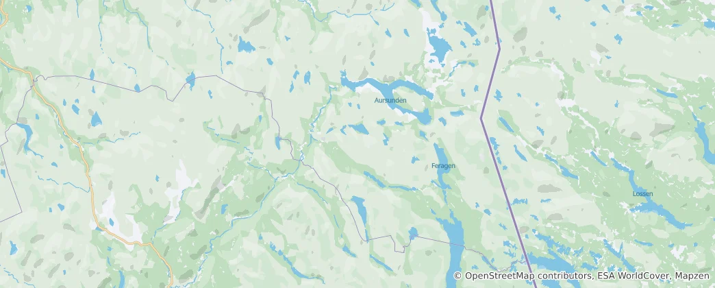 Mapa de Røros