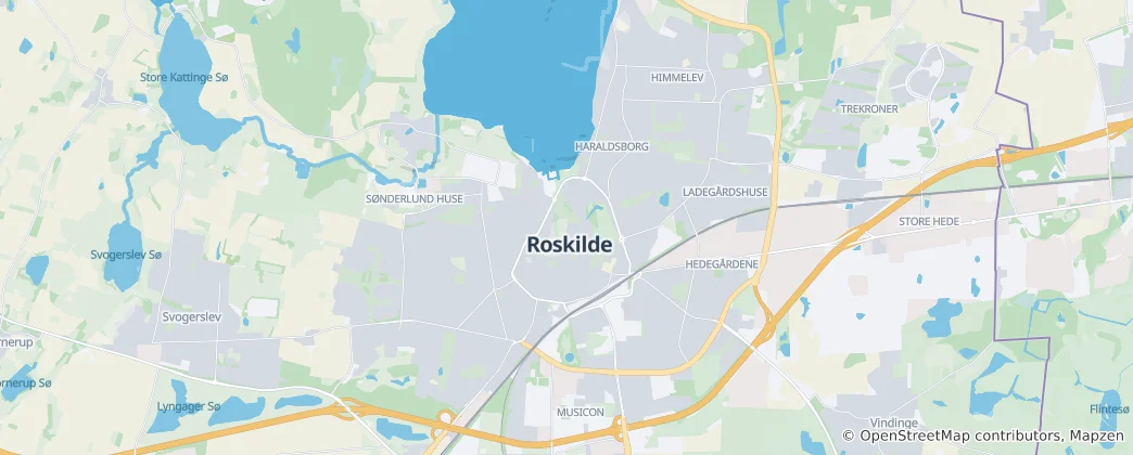 Map of Roskilde