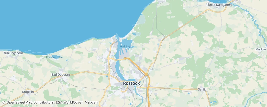 Rostock — Kaart