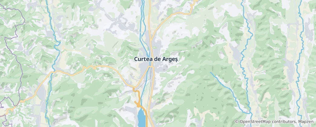 Mapa Curtea de Argeș
