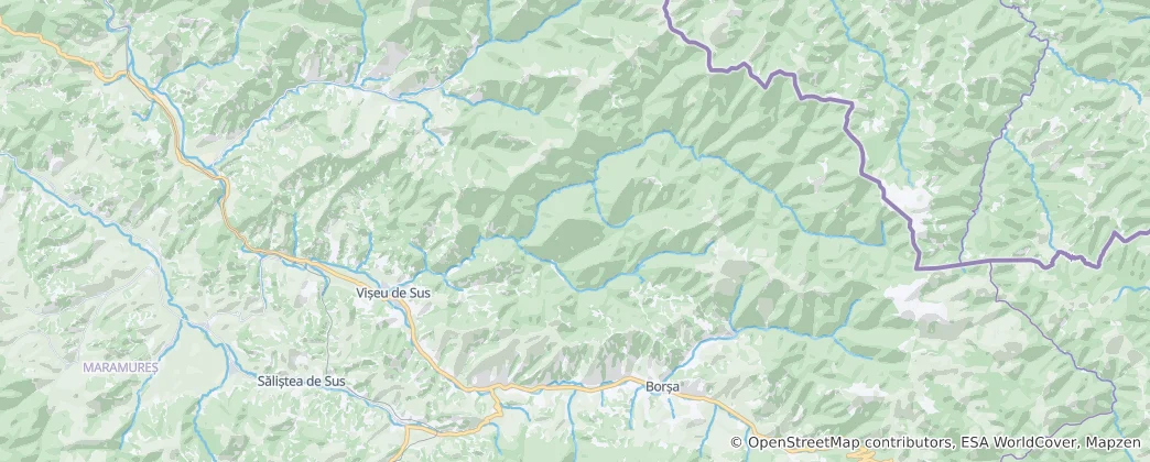 Mapa Vişeu de Sus (Romania)