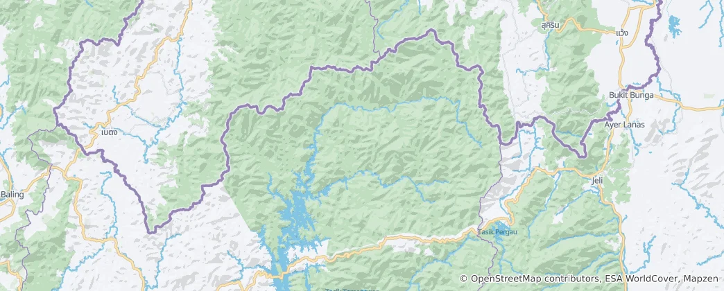 Mapa Royal Belum State Park