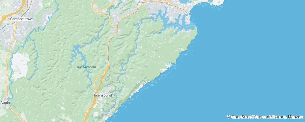Mappa di Royal National Park