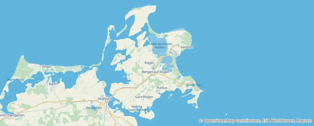 Karte von Rügen