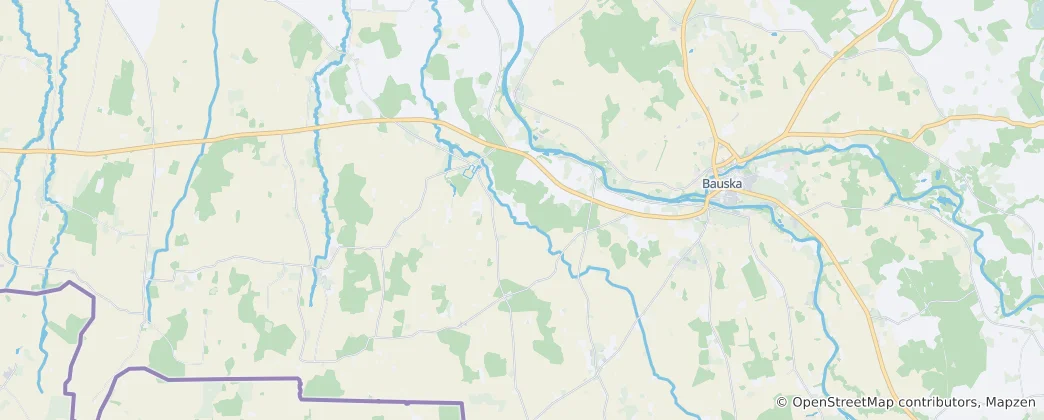 Map of Rundāle Parish