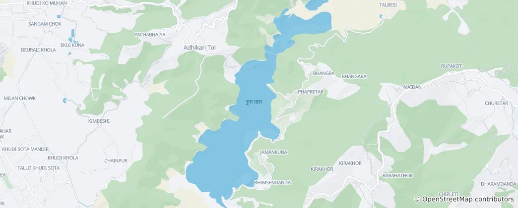 Mappa di Rupa Lake