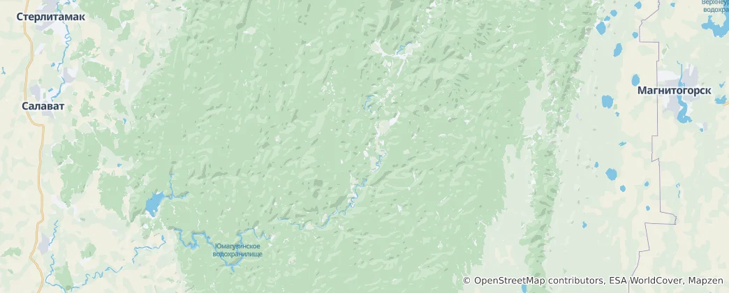 Mappa di Burzjanskij rajon