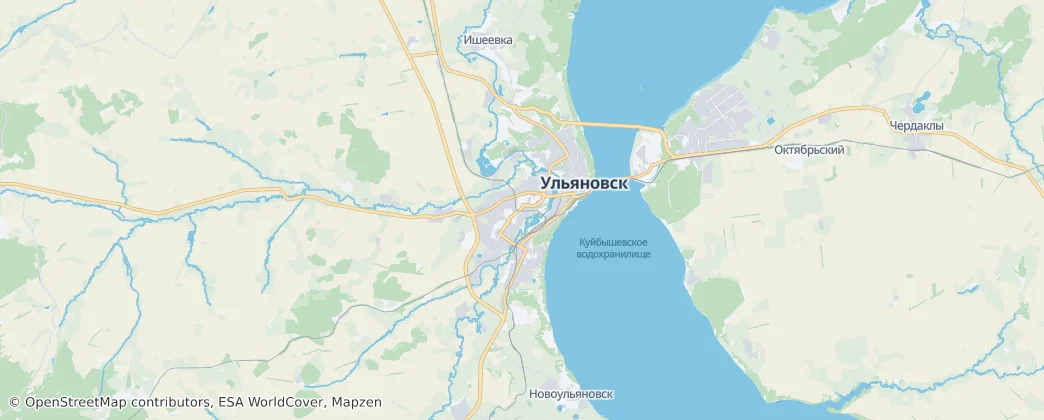 Ulyanovsky District — mapa