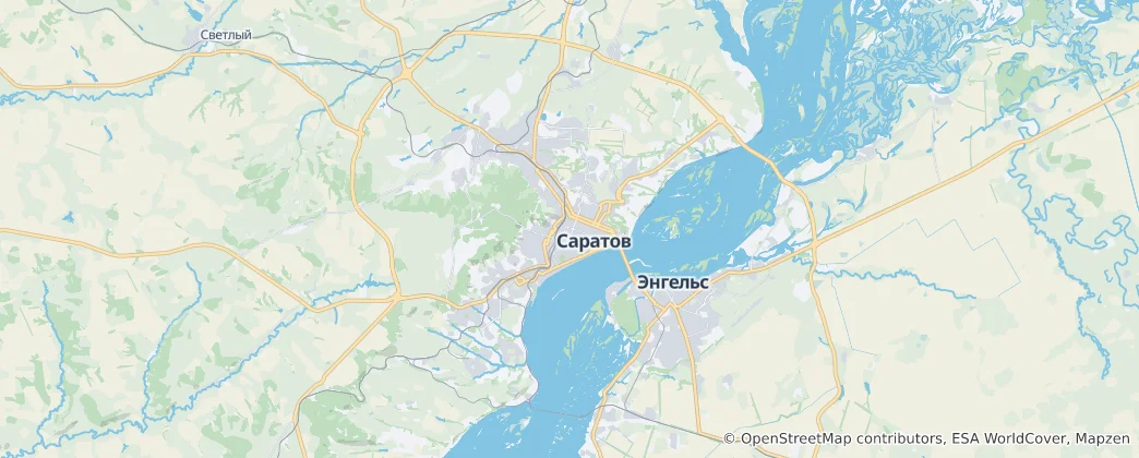 Mapa Saratov