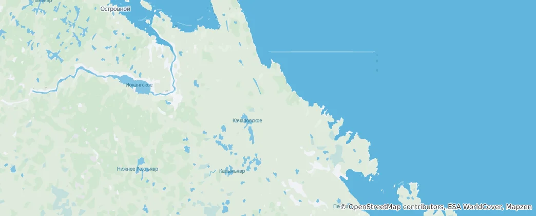 Mapa ЗАТО Островной