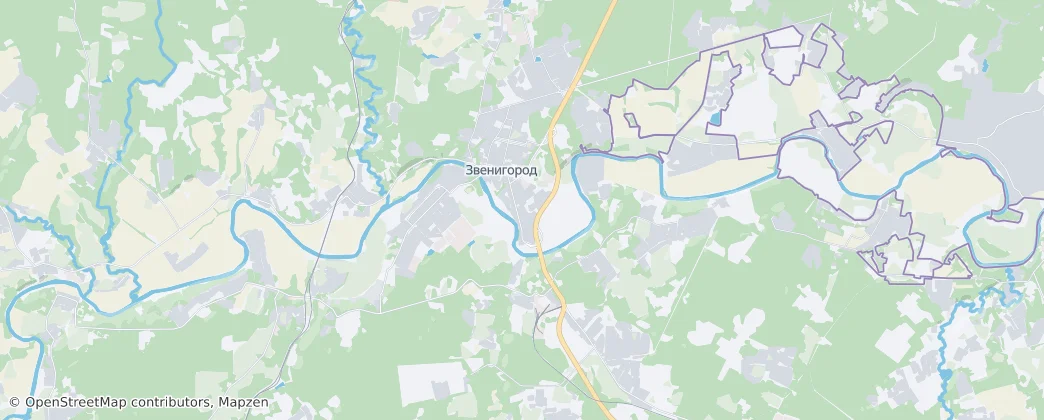 Zvenigorod — Mapa