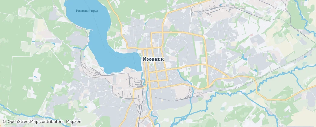 Ижевск — карта