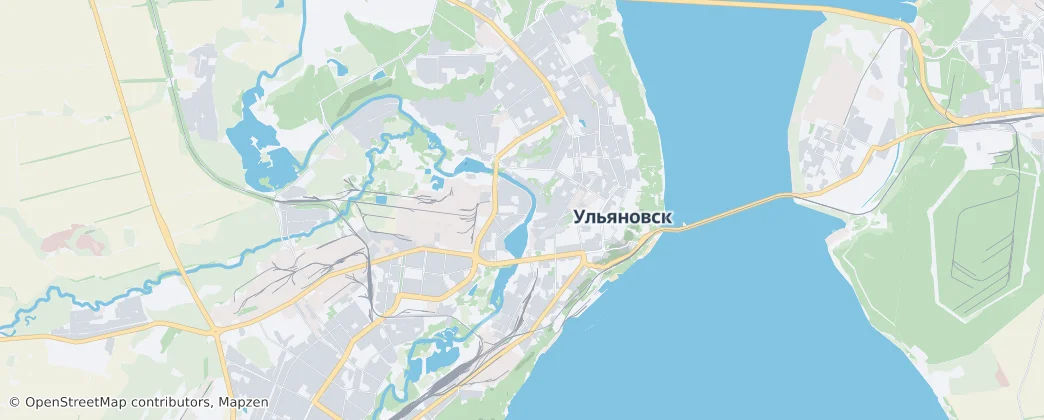 Ульяновск — карта