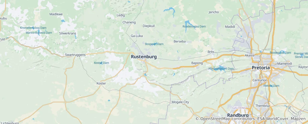 Carte de Rustenburg