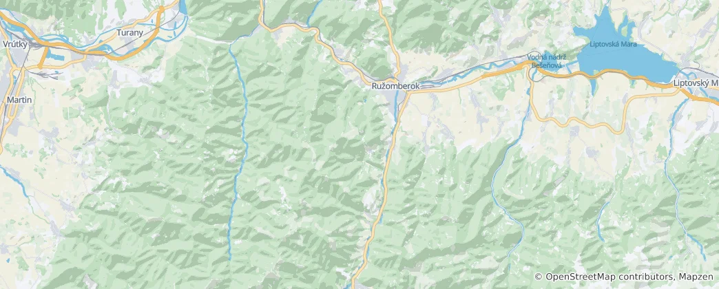 Térkép: Rózsahegy