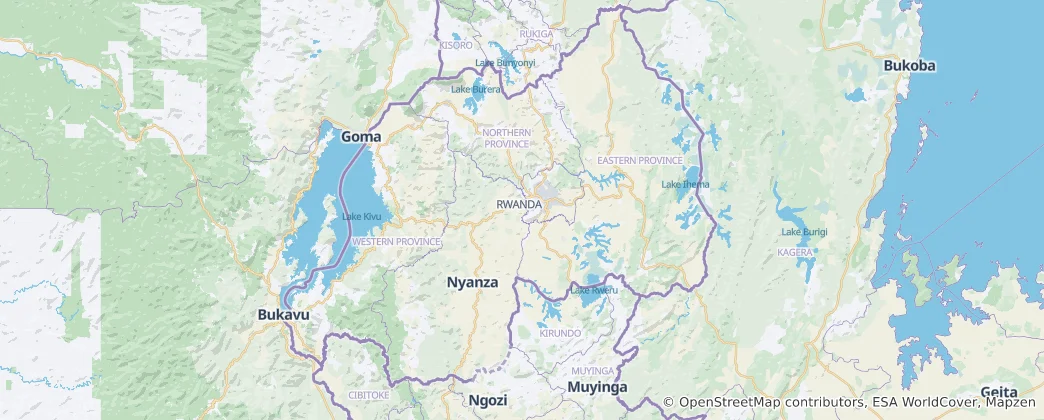 Map of Rwanda