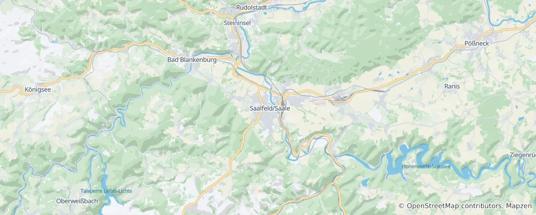 Térkép: Saalfeld