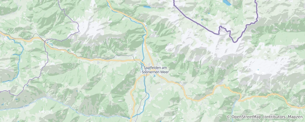 Mapa Saalfelden am Steinernen Meer