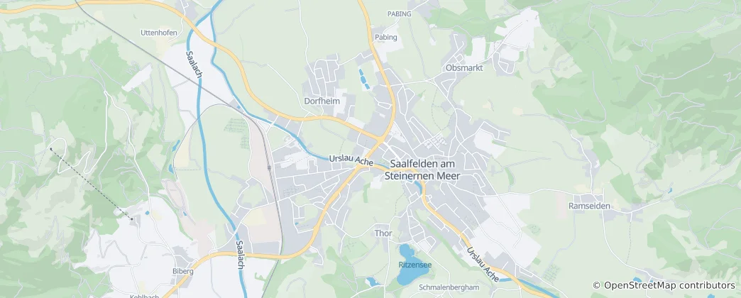 Karte von Saalfelden