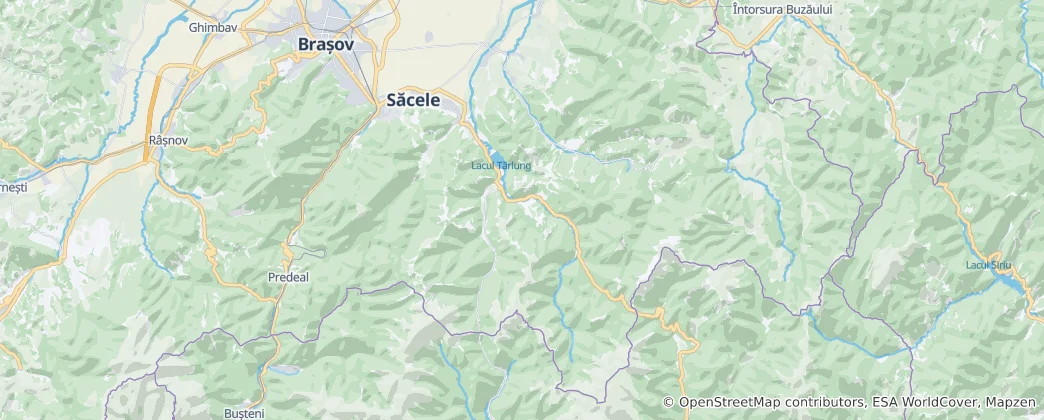 Map of Săcele