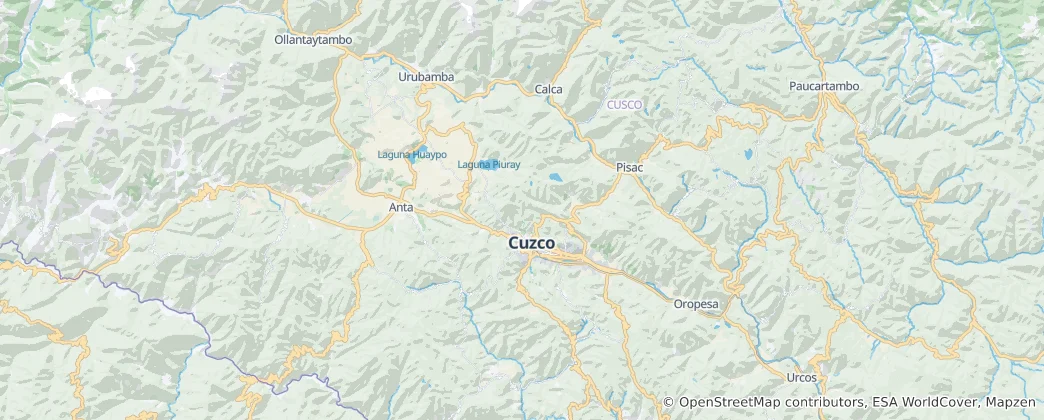Map of Sacred Valley