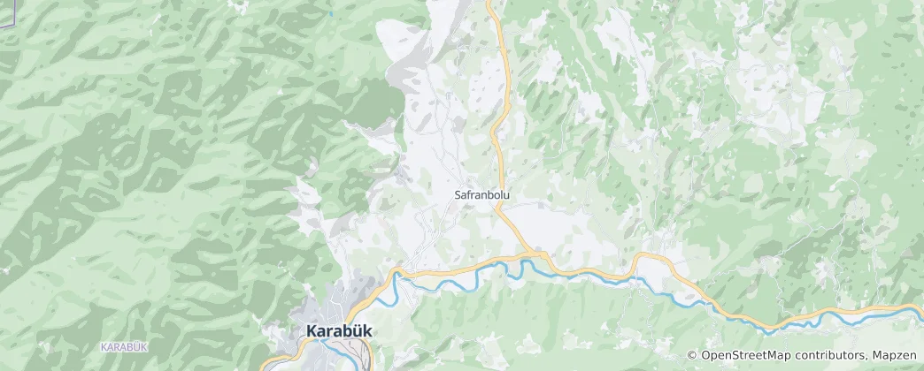 사프란볼루 지도