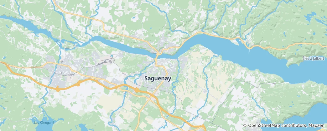 Map of Saguenay