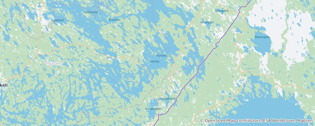 Map of Saimaa