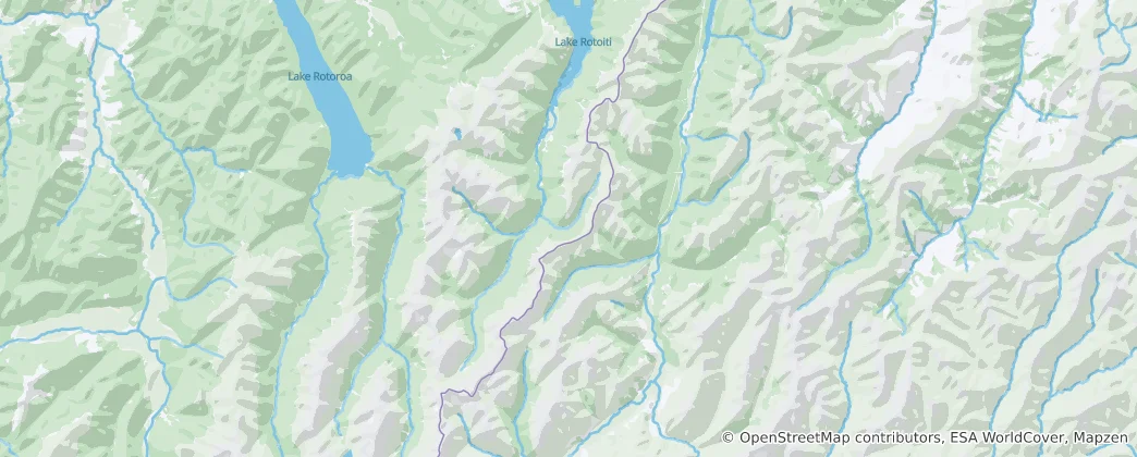 Map of Saint Arnaud Range