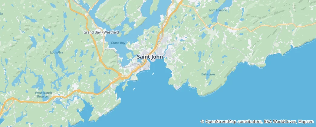 Mapa Saint John