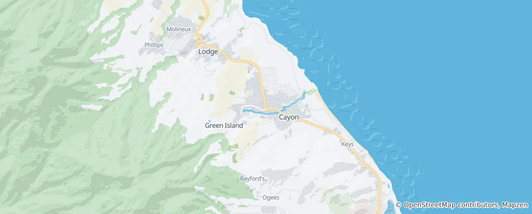 Mapa Saint Mary Cayon Parish