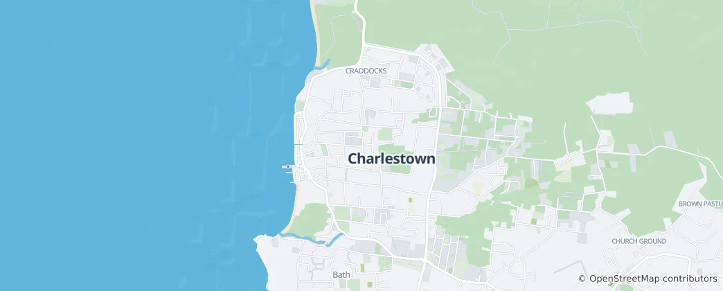 Mapa Saint Paul Charlestown Parish