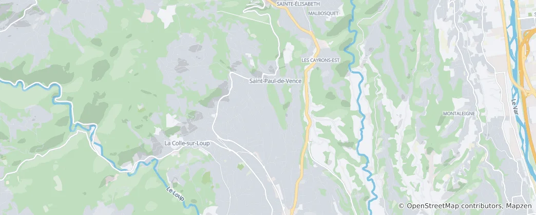 Mapa De Saint-Paul-de-Vence