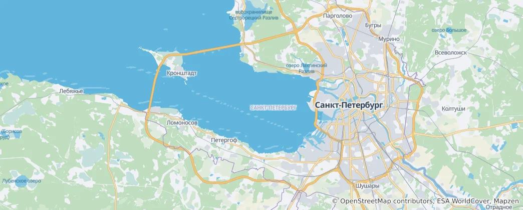 Mapa Petersburg