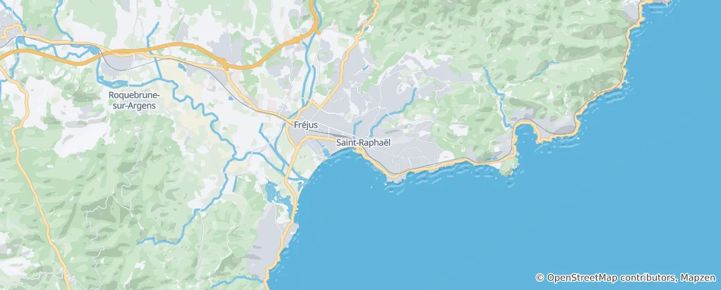 Mappa di Saint-Raphaël