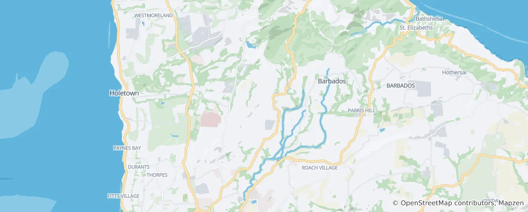 Map of Saint Thomas