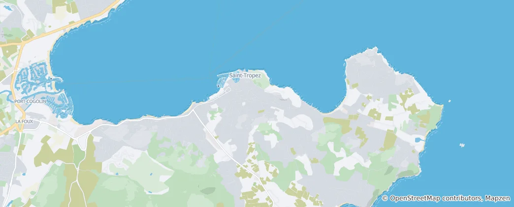 Mappa di Saint-Tropez