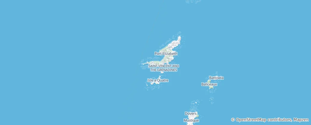 Map of Saint Vincent and the Grenadines
